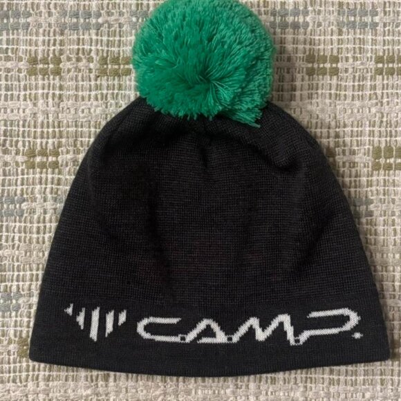 Vtg 90s C.A.M.P. Made in Italy Mountaineering Pom Pom Beanie Gorpcore - $24 - Picture 1 of 3